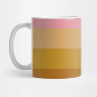 Ombre Stripes in Pink and Brown Mug